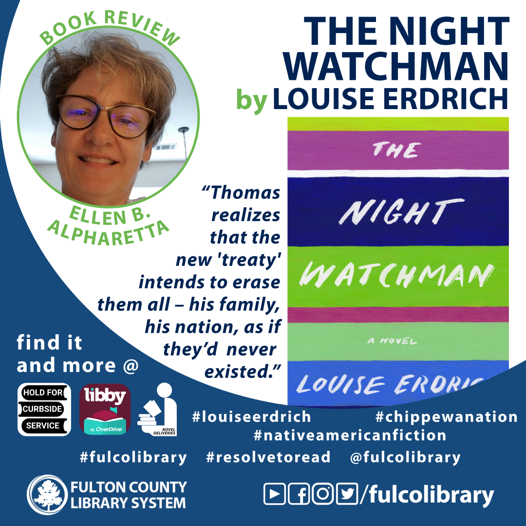 Book Review The Night Watchman by Louise Erdrich Fulton County