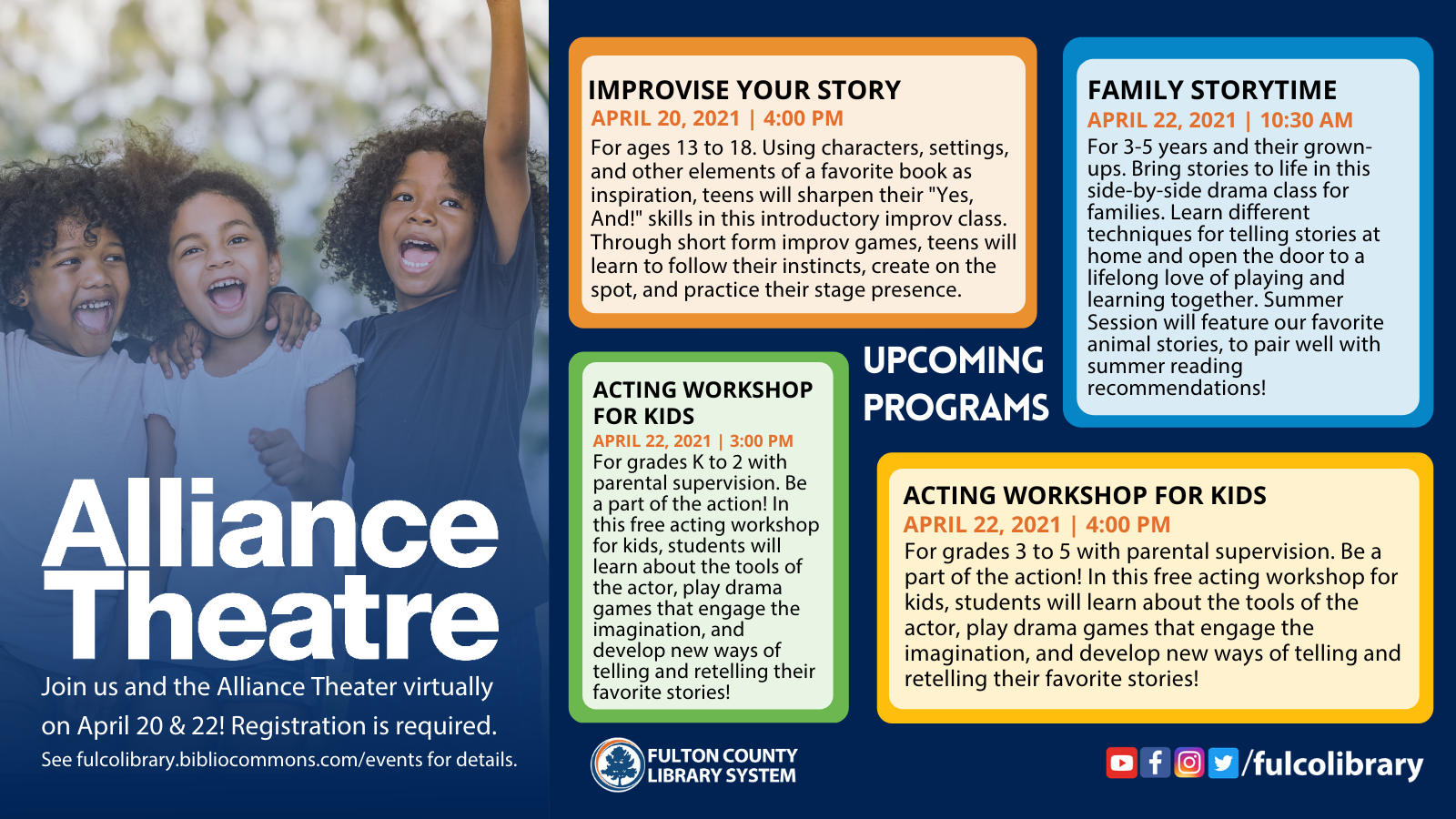 Join the Alliance Theater virtually April 20 & 22! Fulton County